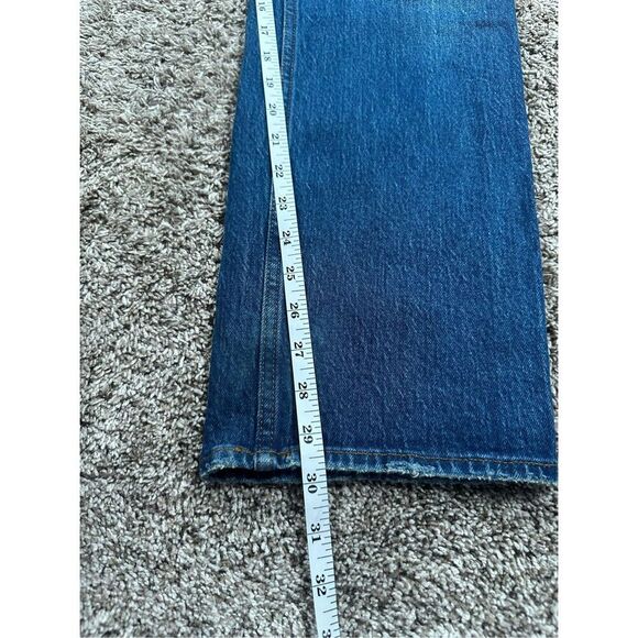 Abercrombie & Fitch The 90s Straight Ultra High Rise Denim Jeans Dark Wash 28/6 - Picture 9 of 12